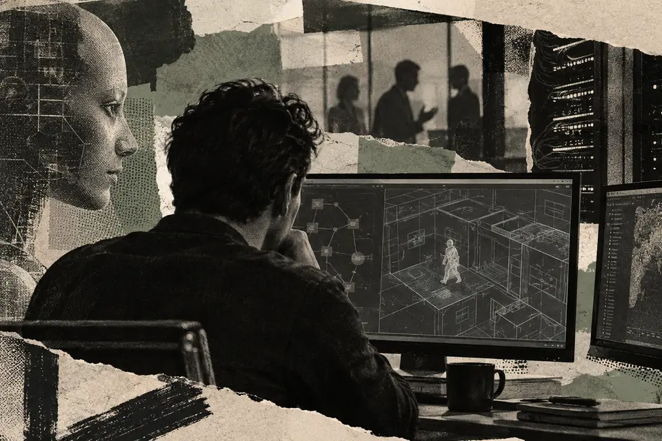 Generated editorial illustration for: Irregular reportedly seeks more than $100M at a $1.5B valuation