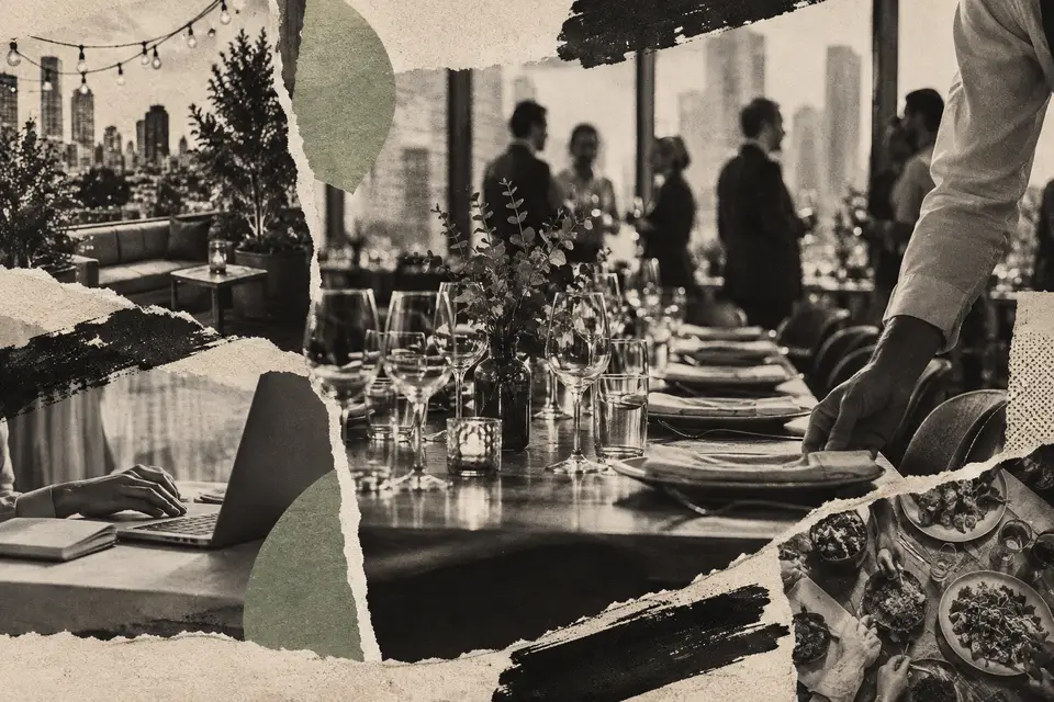 Generated editorial illustration for: Ande raises more than $52M to bring procurement to company events