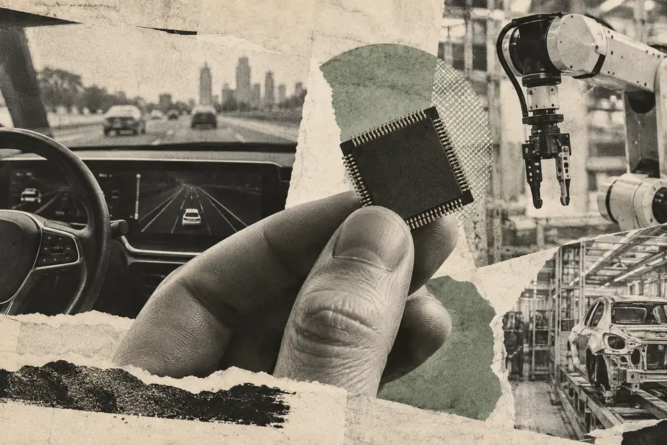 Generated editorial illustration for: SemiDrive closes 2026 Series C at about $140M as chip shipments pass 14M
